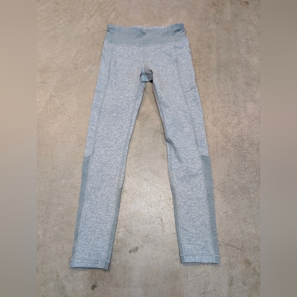 Athleta Girls M Leggings Gray Stretch
